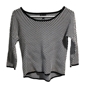 NWOT Express XS black and white sweater.